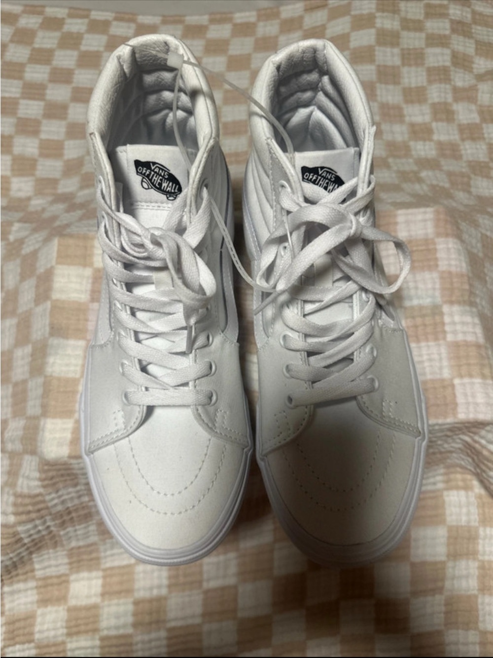 Vans High-Top Skate Sneakers in White
